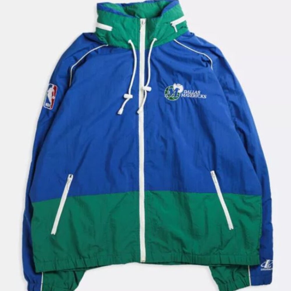 NBA Dallas Mavericks Vintage 2pc Windbreaker Tracksuit (Large)